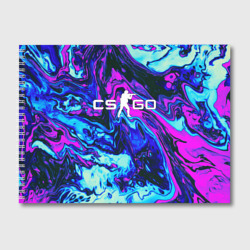 Альбом для рисования CS GO neon КС Го неон