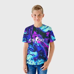Детская футболка 3D CS GO neon КС Го неон - фото 2