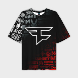 Мужская футболка oversize 3D FaZe clan