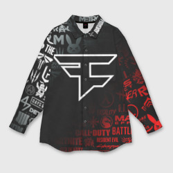 Мужская рубашка oversize 3D FaZe clan