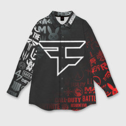 Женская рубашка oversize 3D FaZe clan