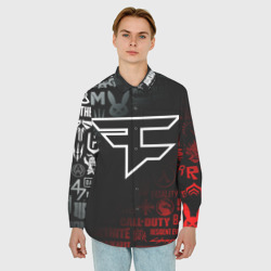 Мужская рубашка oversize 3D FaZe clan - фото 2