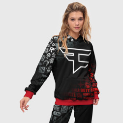 Женский костюм с толстовкой 3D FaZe clan - фото 2