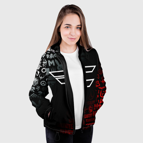 Женская куртка 3D FaZe clan, цвет черный - фото 4