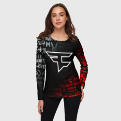Женский лонгслив 3D FaZe clan - фото 2