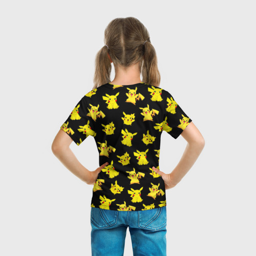 Детская футболка 3D Пикачу, цвет 3D печать - фото 6