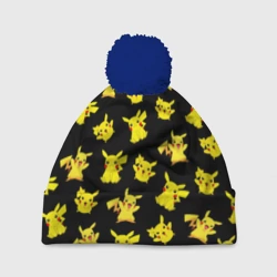 Шапка 3D c помпоном Пикачу