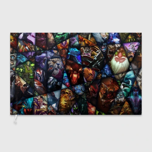 Флаг 3D Герои Dota 2