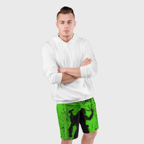 Мужские шорты спортивные с принтом Predator, фото #4