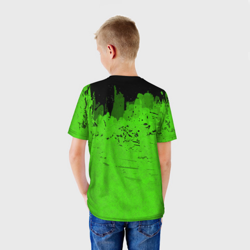 Детская футболка 3D с принтом Predator, вид сзади #2