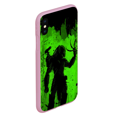 Чехол для iPhone XS Max матовый Predator, цвет розовый - фото 3