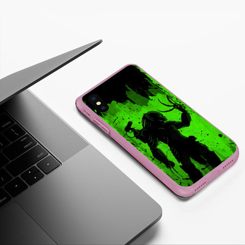 Чехол для iPhone XS Max матовый Predator, цвет розовый - фото 5