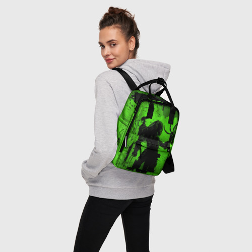 Женский рюкзак 3D с принтом Predator, вид сбоку #3