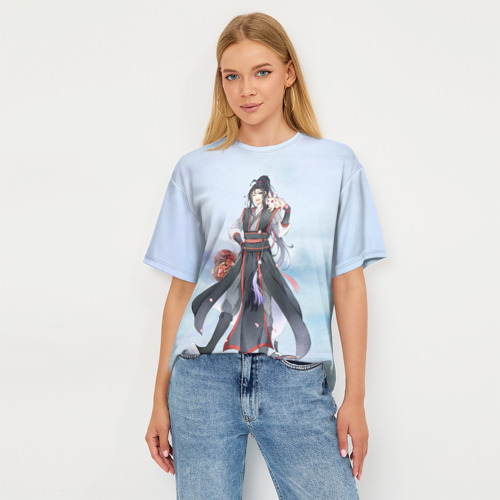 Женская футболка oversize 3D Wei Ying, цвет 3D печать - фото 5