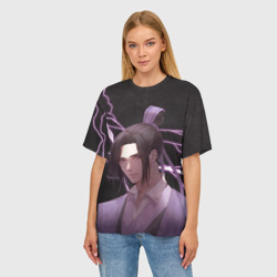 Женская футболка oversize 3D Ваньинь - Мастер тёмного пути - фото 2