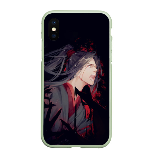 Чехол для iPhone XS Max матовый Wei Wuxian, цвет салатовый