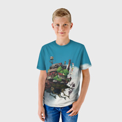 Детская футболка 3D Ходячий замок в облаках - фото 2