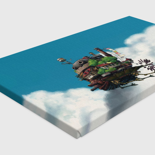 Холст прямоугольный Ходячий замок в облаках, цвет 3D печать - фото 4