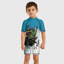 Детский купальный костюм 3D Ходячий замок в облаках - фото 2