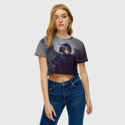 Женская футболка Crop-top 3D Пендрагон - фото 2