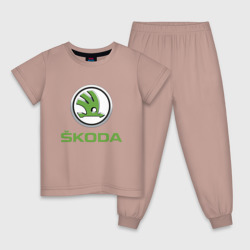 Детская пижама хлопок Skoda