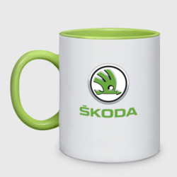 Кружка двухцветная Skoda