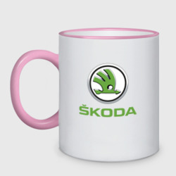 Кружка двухцветная Skoda