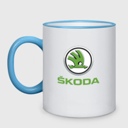 Кружка двухцветная Skoda