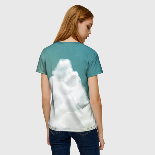 Женская футболка 3D Хаул, Софи, Кальцифер и другие, цвет 3D печать - фото 4