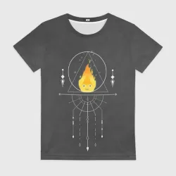 Женская футболка 3D Кальцифер