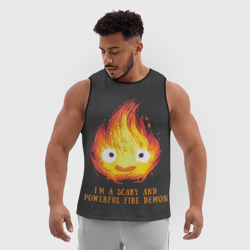 Мужская спортивная майка 3D I`m scary - фото 2