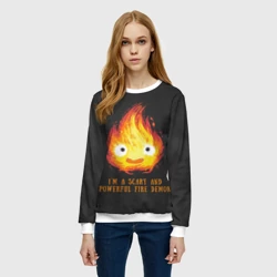 Женский свитшот 3D I`m scary - фото 2