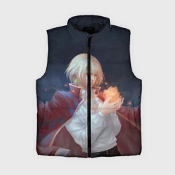 Женский жилет утепленный 3D Хаул и Кальцифер