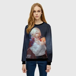 Женский свитшот 3D Хаул и Кальцифер - фото 2