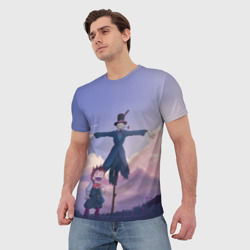 Мужская футболка 3D Маркл и Пугало-Репка - фото 2