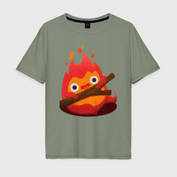 Мужская футболка хлопок Oversize Calcifer