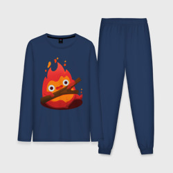 Мужская пижама с лонгсливом хлопок Calcifer