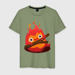 Мужская футболка хлопок Calcifer