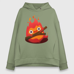 Женское худи Oversize хлопок Calcifer