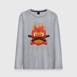 Мужской лонгслив хлопок My heart burns