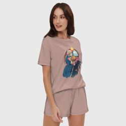 Женская пижама с шортиками хлопок Хаул и Софи - фото 2