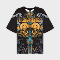 Мужская футболка oversize 3D Scorpions