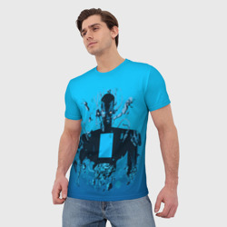 Мужская футболка 3D Zima blue - фото 2