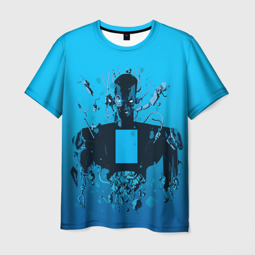 Мужская футболка 3D Zima blue