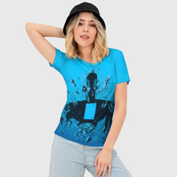 Женская футболка 3D Slim Zima blue - фото 2