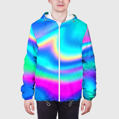 Мужская куртка 3D Градиент, цвет 3D печать - фото 4