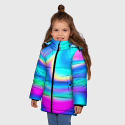 Зимняя куртка для девочек 3D Градиент - фото 2