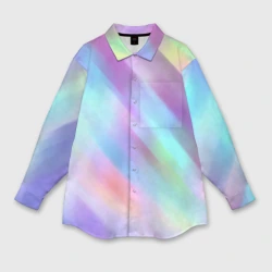 Женская рубашка oversize 3D Градиент