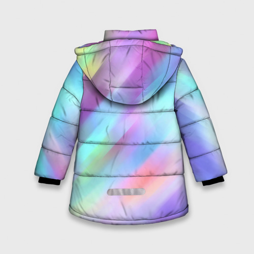 Зимняя куртка для девочек 3D Градиент, цвет черный - фото 2