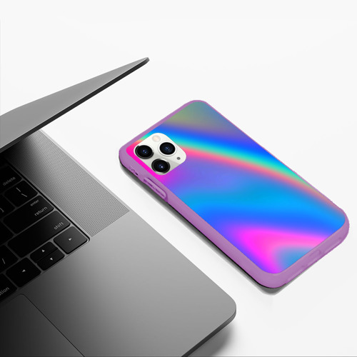 Чехол для iPhone 11 Pro Max матовый Gradient, цвет фиолетовый - фото 5